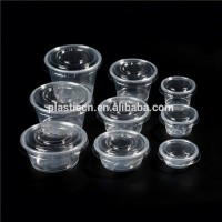 clear disposable portion cup/ plastic disposable container/ disposable plastic sauce cup with lid