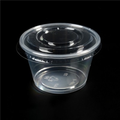 Food grade raw material 4oz disposable plastic cup mini food container with lid