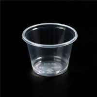 pp material jello shot cups,disposable dessert sauce salad cup with llid