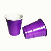 2 oz 60ml purple PS disposable plastic beer tasting cup / plastic shooter cup