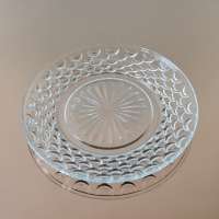 vegetable basket clear glass fruit plate small type