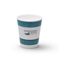 insulated eco-friendly customized logo disposable double wall disposable cup paper