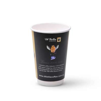 insulated eco-friendly customized logo disposable double wall corrugated wall paper cup