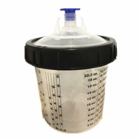 600ml disposable plastic PPS paint mixing cup with good quality for car repair